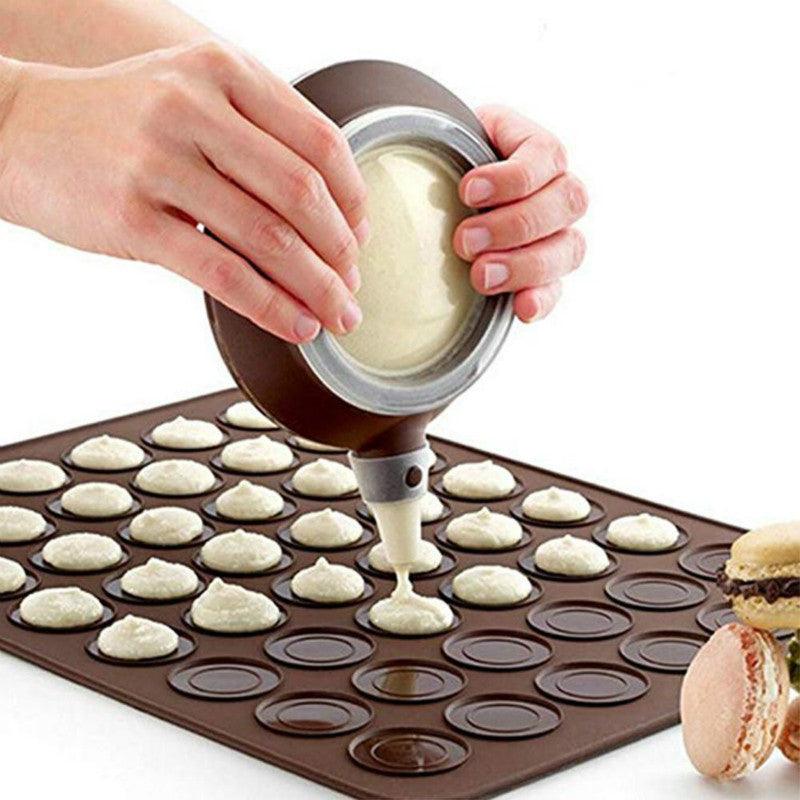 1-2pc/set Large Macaroon Kit Silicone Mat Non-Stick Baking Mold Set 48 Capacity Pot Cake Decorating Supplies Macaron Silicone Mat Non-Stick Silicone Macaron Reusable Baking Mold Set - ALLURELATION - 544, Baking Cup, Baking Mold, Baking Tools, Best Selling Molds, Cake Molds, Chocolate Mold, Cookie Molds, Cupcake, Decoration Molds, Decoration Tool, Donut Molds, Fondant Mold, Food Decoration, High Quality Molds, Kitchen Accessories, Kitchen Baking Mold, Latest Molds, Molds, Moulds, Silicone Molds - Stevvex.com