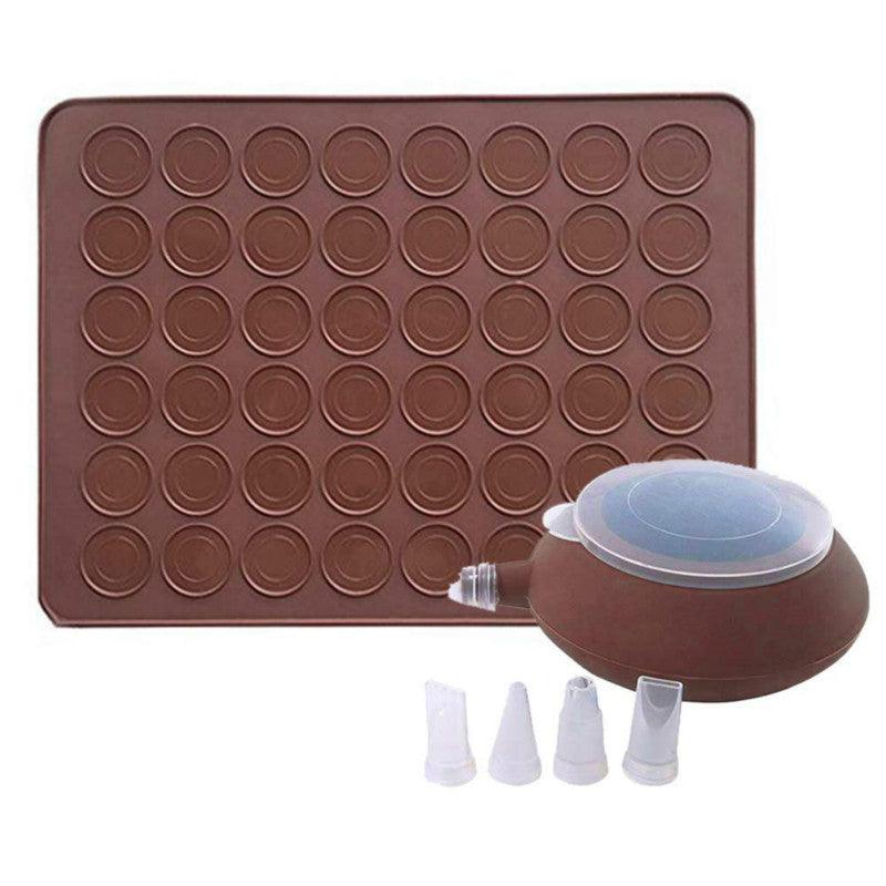 1-2pc/set Large Macaroon Kit Silicone Mat Non-Stick Baking Mold Set 48 Capacity Pot Cake Decorating Supplies Macaron Silicone Mat Non-Stick Silicone Macaron Reusable Baking Mold Set - ALLURELATION - 544, Baking Cup, Baking Mold, Baking Tools, Best Selling Molds, Cake Molds, Chocolate Mold, Cookie Molds, Cupcake, Decoration Molds, Decoration Tool, Donut Molds, Fondant Mold, Food Decoration, High Quality Molds, Kitchen Accessories, Kitchen Baking Mold, Latest Molds, Molds, Moulds, Silicone Molds - Stevvex.com