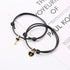 1 Pair Couple Bracelet Alloy Key Heart Lock Charm Bracelet Handmade Rope Bracelet Lock Key Pedant Bracelet Set Black Weave Rope Love Heart Lock Key Adjustable Bracelet For Womens