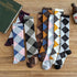 1 Pair Keep Warm Knee-high Socks for Socks Rhombus Pattern Autumn Winter Cotton College Style Socks Running Climbing Fashion Socks For Men And Women