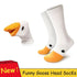 1 Pair New Fashion Funny Crazy Goose Head Sport Cotton Sock 3D Creative Happy Animal Casual Socks Unisex Halloween Socks Costume Funny Socks For Men And Women