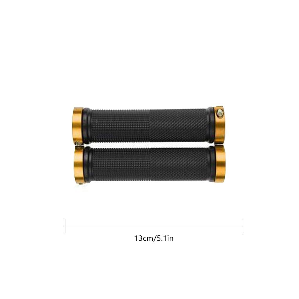 1 pair  Road Cycling Handlebar Grips Anti-Skid Rubber Bicycle Grips Mountain Bike Lock On Bicycle Handlebars End Grips Handle Grip With Aluminum Lock Bike Grip For Scooter Cruiser Tricycle Wheel Chair Mountain Road Urban Foldable Bike