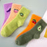 1 pairs Thermal Fluffy Socks Autumn-Winter New Year Socks New Fashion Warm Avocado Cherry Eggplant Socks Warm Ankle Socks Winter Socks For Men And Women