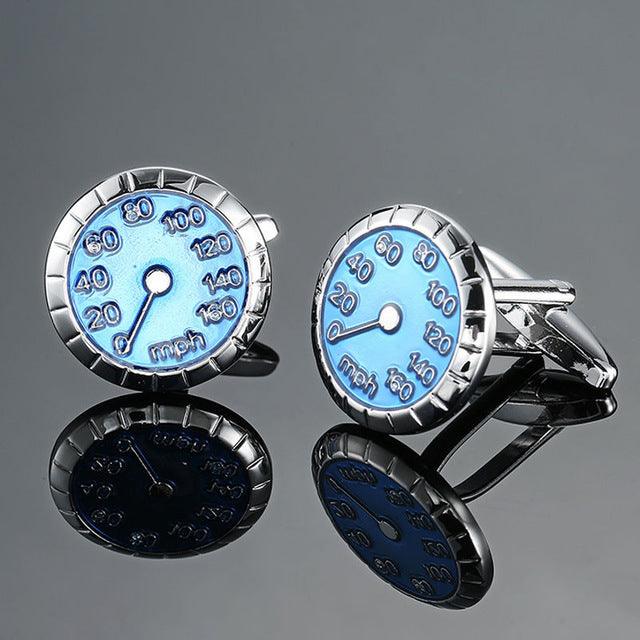 1 Set Elegant Blue Cufflinks Unique Square Cuffs Luxury Shirts Silver Cuff Link For Men Business Wedding Accessories Luxurious Tuxedo Formal Cufflinks