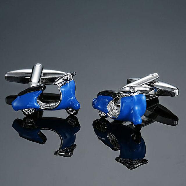 1 Set Elegant Blue Cufflinks Unique Square Cuffs Luxury Shirts Silver Cuff Link For Men Business Wedding Accessories Luxurious Tuxedo Formal Cufflinks