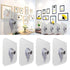 10 Pcs Punch-Free Non-Marking Strong Adhesive Screw Stickers Wall Picture Hook Invisible Traceless Hardware Drywall Hooks Towel Hook Self Adhesive Key Holder Wall Hook Clothes Coat Robe Hooks Cabinet Closet Door Hanger