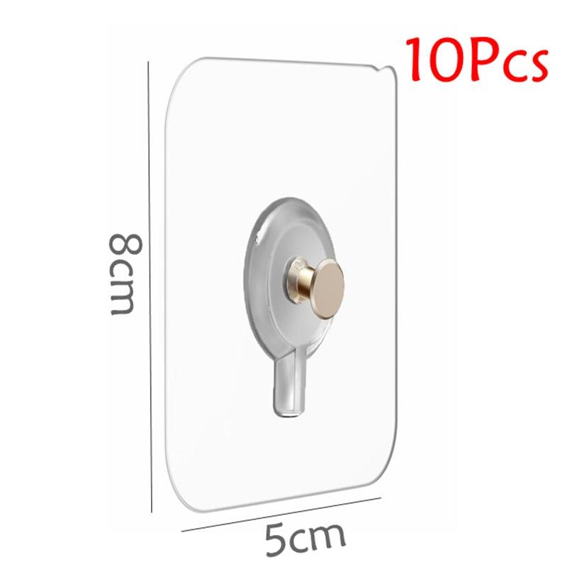 10 Pcs Punch-Free Non-Marking Strong Adhesive Screw Stickers Wall Picture Hook Invisible Traceless Hardware Drywall Hooks Towel Hook Self Adhesive Key Holder Wall Hook Clothes Coat Robe Hooks Cabinet Closet Door Hanger