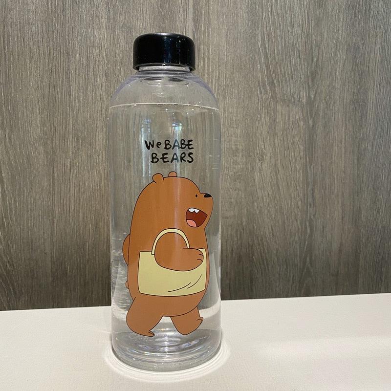 1000ml Water Bottles Cute Panda Bear Cup With Straw Transparent Cartoon Water Bottle Drinkware Frosted Cup Leak-proof  Plastic Straw Cartoon Frosted Leak Proof Panda Bear Pattern Transparent Water Cup Sports Drink Water Bottle