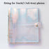 100/200 Pockets Photo Album 3/5 inches Mini Picture Case Name Card Storage Collect Book Photocard Shiny Clear 6-Ring Binder Cover Refillable Notebook Photo Album