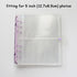 100/200 Pockets Photo Album 3/5 inches Mini Picture Case Name Card Storage Collect Book Photocard Shiny Clear 6-Ring Binder Cover Refillable Notebook Photo Album