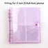 100/200 Pockets Photo Album 3/5 inches Mini Picture Case Name Card Storage Collect Book Photocard Shiny Clear 6-Ring Binder Cover Refillable Notebook Photo Album