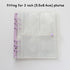 100/200 Pockets Photo Album 3/5 inches Mini Picture Case Name Card Storage Collect Book Photocard Shiny Clear 6-Ring Binder Cover Refillable Notebook Photo Album