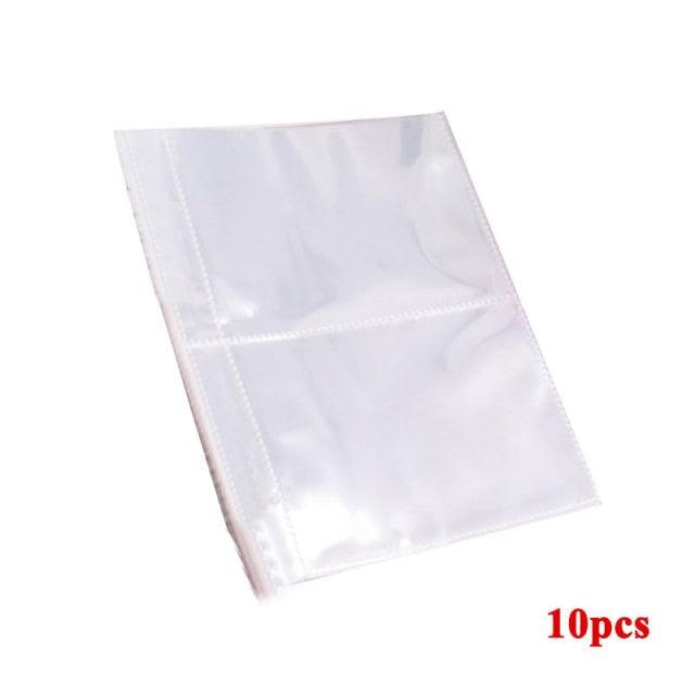 100/200 Pockets Photo Album 3/5 inches Mini Picture Case Name Card Storage Collect Book Photocard Shiny Clear 6-Ring Binder Cover Refillable Notebook Photo Album