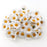 100PC/lot 2.5cm Mini Daisy Decorative Flower Artificial Silk Flowers Party Wedding Decoration Home Decor (without stem) Decoration Flowers Wall Heads for Home Wedding Decoration Wreath Accessories Craft Fake Flower