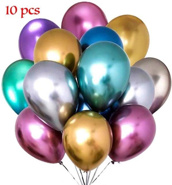 10/20 Star Metallic Confetti Latex Transparent 12inch Balloons For Baby Shower Birthday Party Wedding Decoration - STEVVEX Balloons - 10/20 pcs balloons, 90, anniversery balloons, attractive balloons, attractive party balloons, attractive white gold balloons, baby shower, baby shower balloons, balloon, balloons, birtday balloons, latex gold balloons, party balloons, transparent gold balloons - Stevvex.com