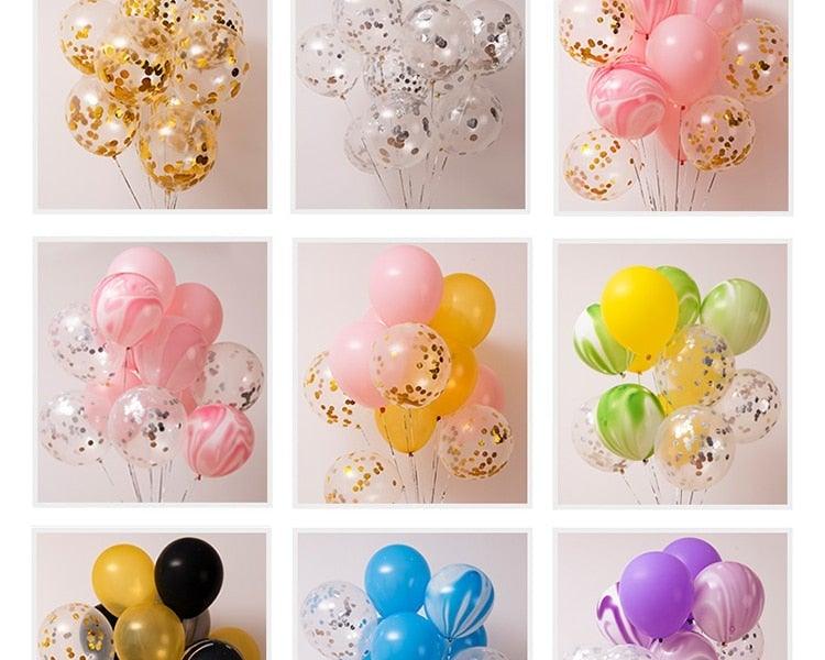 10/20 Star Metallic Confetti Latex Transparent 12inch Balloons For Baby Shower Birthday Party Wedding Decoration - STEVVEX Balloons - 10/20 pcs balloons, 90, anniversery balloons, attractive balloons, attractive party balloons, attractive white gold balloons, baby shower, baby shower balloons, balloon, balloons, birtday balloons, latex gold balloons, party balloons, transparent gold balloons - Stevvex.com