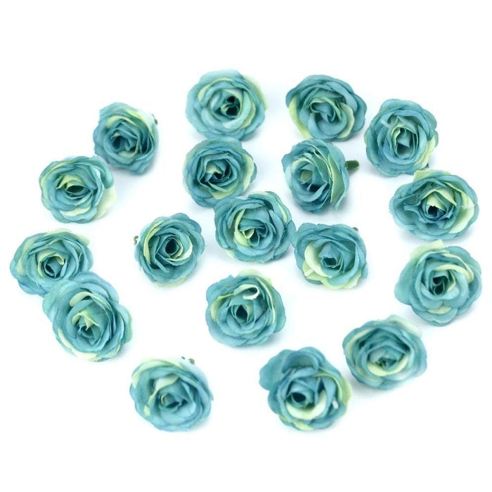 10/50/100pcs 2.5cm Mini Silk Fake Flower Heads Artificial Rose Flower For Crafts Wedding Party Home Decoration Accessories