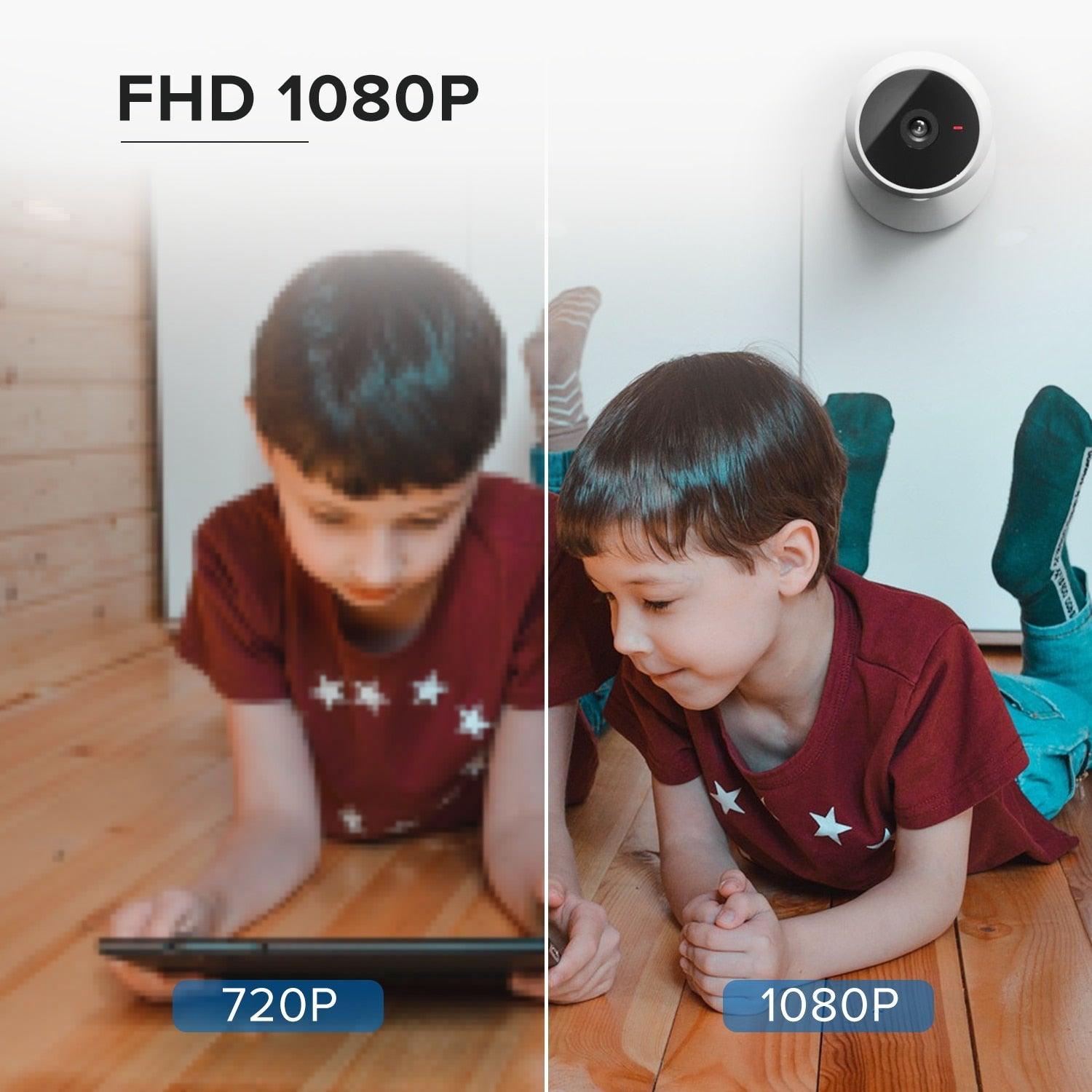 1080P IP Wifi Camera Indoor Surveillance Camera Baby Monitor Mini Cam Home Security Webcam Motion Detection with Night Vision AIl Human Detection Activity Zone - STEVVEX Gadgets - 122, baby monitor, frequency detector monitor, home security monitor, indoor survilance monitor, mini home security cam, monitor for baby, webcam, webcamera - Stevvex.com