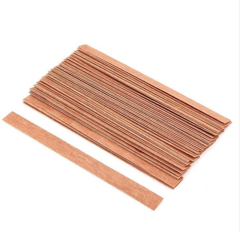 10pc 6-13cm Wooden Candles Wick With Sustainer Tab Candle Wick Core For DIY Candle Handmade Wooden Wick Soy Parffin Wax Wick DIY Candle Making