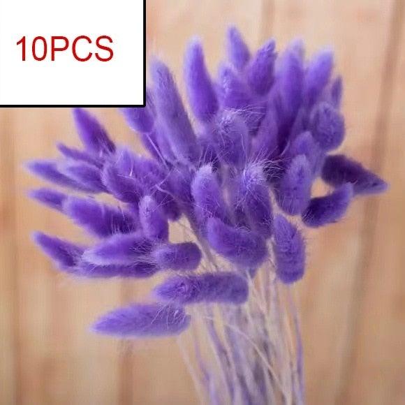 10PCS Bulrush Natural Dried Flowers Artificial Pampas Grass Decor Phragmites Fake Flower Wedding Home Decoration Floor Vase Filler for Living Room Kitchen Decor