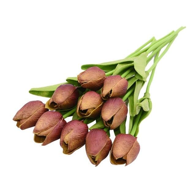 10Pcs High Quality Real Touch Calla Lily Artificial Flowers Bouquet For Wedding Bridal Home Kitchen Table Flower Decoration Home Decor