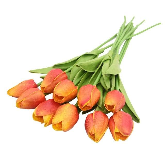 10Pcs High Quality Real Touch Calla Lily Artificial Flowers Bouquet For Wedding Bridal Home Kitchen Table Flower Decoration Home Decor