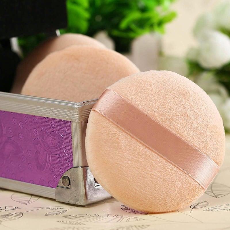 10pcs Professional Round Shape Face Body Powder Portable Soft Cosmetic Puff Makeup Sponge and Makeup Puff For Liquid Foundation