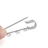 10pcs/lot Safety Pins Brooch Blank Base Brooch Pins 50/80/90mm Pins 3/5 Rings Jewelry Pin for Jewelry Making Women's Brooch Pins Pullover Scarf Clips Stainless Steel Heavy Duty Safety Pin