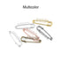 10pcs/lot Safety Pins Brooch Blank Base Brooch Pins 50/80/90mm Pins 3/5 Rings Jewelry Pin for Jewelry Making Women's Brooch Pins Pullover Scarf Clips Stainless Steel Heavy Duty Safety Pin