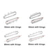 10pcs/lot Safety Pins Brooch Blank Base Brooch Pins 50/80/90mm Pins 3/5 Rings Jewelry Pin for Jewelry Making Women's Brooch Pins Pullover Scarf Clips Stainless Steel Heavy Duty Safety Pin