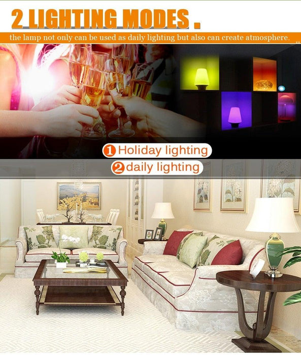 110V 220V E27 RGB LED Bulb Lights 5W 10W 15W RGB Lampada Changeable Colorful RGBW LED Lamp With IR Remote Control+Memory Mode RGB LED Light Bulbs, 10W LED Color Changing Light Bulb with Remote Control