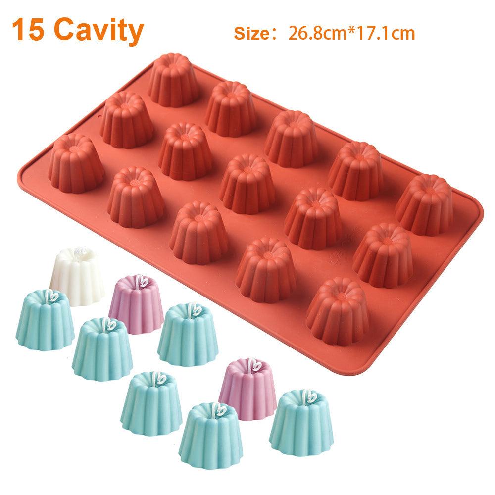 12 Cavity Silicone Mold Cake Mold Muffin Cupcake Baking Tray Dessert Pastry Cake Decorating Tools Nonstick Cannel Mold Baking Cake Pan For Bread Muffin Cake Baking Pan Kitchen Baking Molds