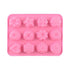 12 Emoticons Ice Mould Silicone Baking Mold Cake Candy Chocolate Sugar Ice Pastry Food Mold Funny Multifunction Kitchen Bar Tool Silicone Emoji Molds Flexible Molds Kitchen Accessories