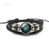 12 Zodiac Signs Charm Bracelet Men Women Fashion Multilayer Weave Leather Charms 12 Twelve Constellations PU Leather Bracelet Braided Punk Zodiac Sign Bangle