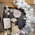 122 pieces White Silver Latex Balloon Arch Garland Kit For Baby Shower Wedding Birthday Graduation Anniversary Bachelorette Party Luxury Ballons