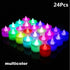 12/24/48pcs Flameless LED Tea light Tea Candles Wedding Light Romantic Candles  Realistic Tea Lights Candles LED Tea light Candles Flickering Bright Tea lights Battery Operated Candles Flameless Candles Lights for  Birthday Party Wedding Decorations