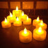 12/24/48pcs Flameless LED Tea light Tea Candles Wedding Light Romantic Candles  Realistic Tea Lights Candles LED Tea light Candles Flickering Bright Tea lights Battery Operated Candles Flameless Candles Lights for  Birthday Party Wedding Decorations