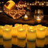 12/24Pcs Creative LED Candle Flameless LED Tea Lights with Remote Battery Operated Flickering Tea lights Candles with Timer Tea Lights Realistic Fake Candles Battery Powered Flameless Tea Light Lamp For Home Wedding Party Decoration Supplies