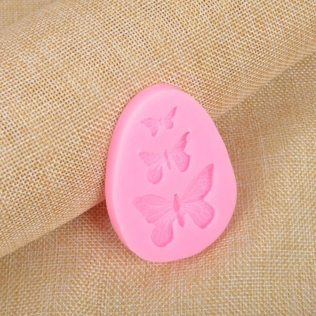 1/2/3Pcs 3D Silicone Baking Mold Butterfly Leaf Mould Chocolate Fondant Cake Decorating Tool Temperature Resistance 3D Leaf Shaped Silicone Mold Fondant Mold Cupcake Cake Decoration