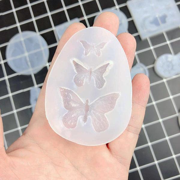 1/2/3Pcs 3D Silicone Baking Mold Butterfly Leaf Mould Chocolate Fondant Cake Decorating Tool Temperature Resistance 3D Leaf Shaped Silicone Mold Fondant Mold Cupcake Cake Decoration