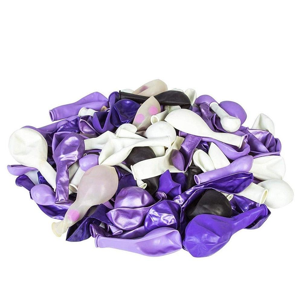 124 Pcs Garland Arch Kit White Purple Latex Metallic Balloons With Paper Butterfly For Women Birthday Baby Shower Wedding Party Decorations - STEVVEX Balloons - 124pcs, 90, anniversery balloons, attractive balloons, attractive party balloons, Baby Balloons, baby shower balloons, balloon, balloons, birtday balloons, birthday balloon, Birthday Balloons, Colorful Balloons, Cute Balloons, decoration balloons, girls balloons, Happy Birthday Balloons, luxury balloons, party balloons - Stevvex.com