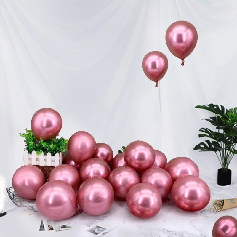 126pcs Gold Rose And Pastel Baby Pink Balloons For Birthday Wedding Christmas Party Baby Shower Bridal Showers Girl Party Birthday Ballon Decoration