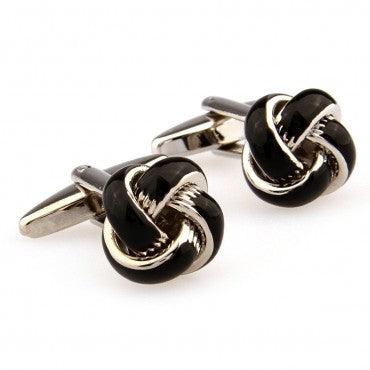 16 Designs Metal Knots Cufflink Unique Party Cuff Link For Wedding Business Gift Knot Stainless Steel Cufflinks For Dad Father Grand-Father Great Gift For Special Event