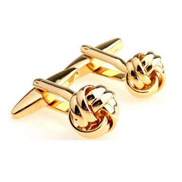 16 Designs Metal Knots Cufflink Unique Party Cuff Link For Wedding Business Gift Knot Stainless Steel Cufflinks For Dad Father Grand-Father Great Gift For Special Event