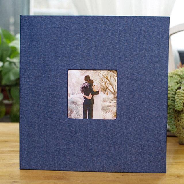 16 inch Linen DIY Photo Album Lovers Birthday Gift Wedding Photos Baby Photo Album Scrapbook DIY Photo Albums Family Scrapbook Albums Family Anniversary Gift For Couple