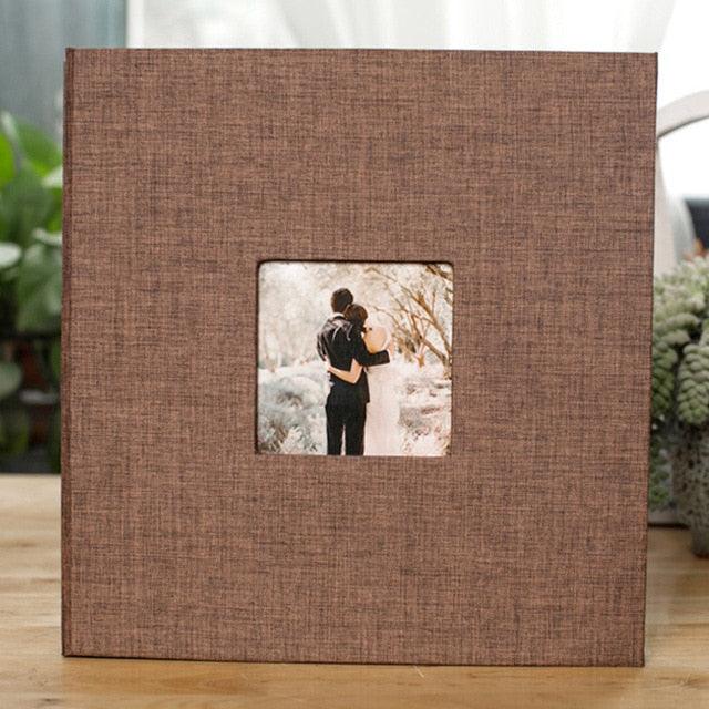 16 inch Linen DIY Photo Album Lovers Birthday Gift Wedding Photos Baby Photo Album Scrapbook DIY Photo Albums Family Scrapbook Albums Family Anniversary Gift For Couple