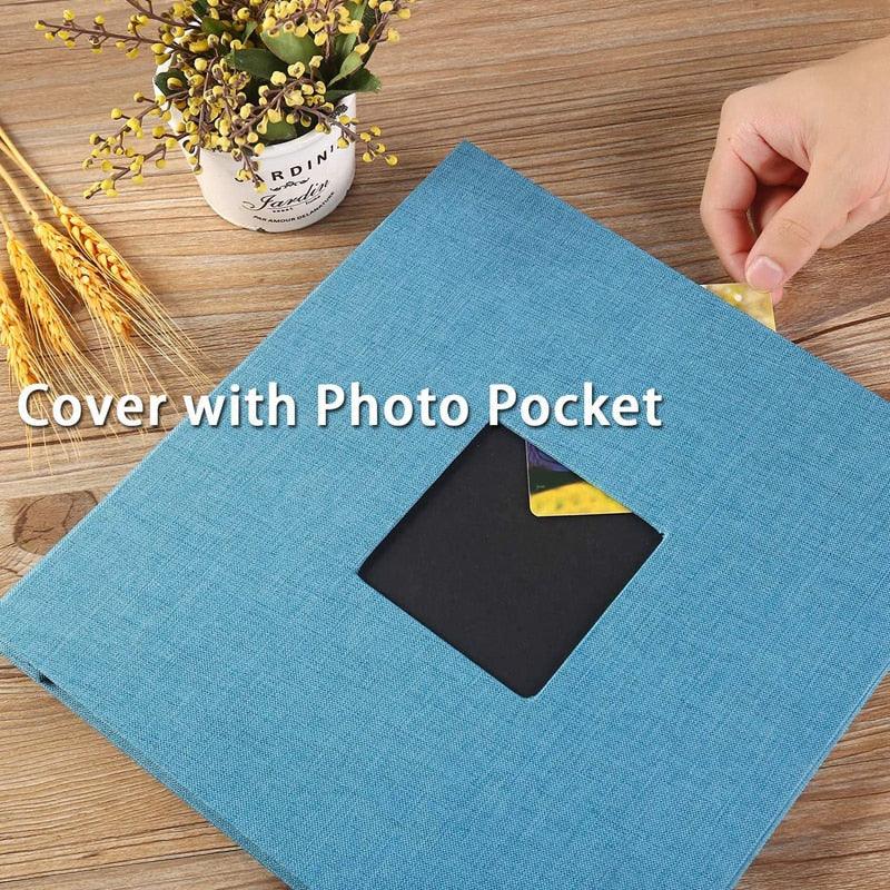 16 inch Linen DIY Photo Album Lovers Birthday Gift Wedding Photos Baby Photo Album Scrapbook DIY Photo Albums Family Scrapbook Albums Family Anniversary Gift For Couple