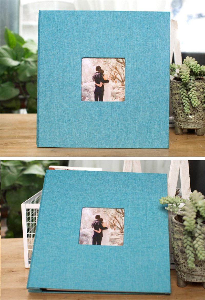 16 inch Linen DIY Photo Album Lovers Birthday Gift Wedding Photos Baby Photo Album Scrapbook DIY Photo Albums Family Scrapbook Albums Family Anniversary Gift For Couple