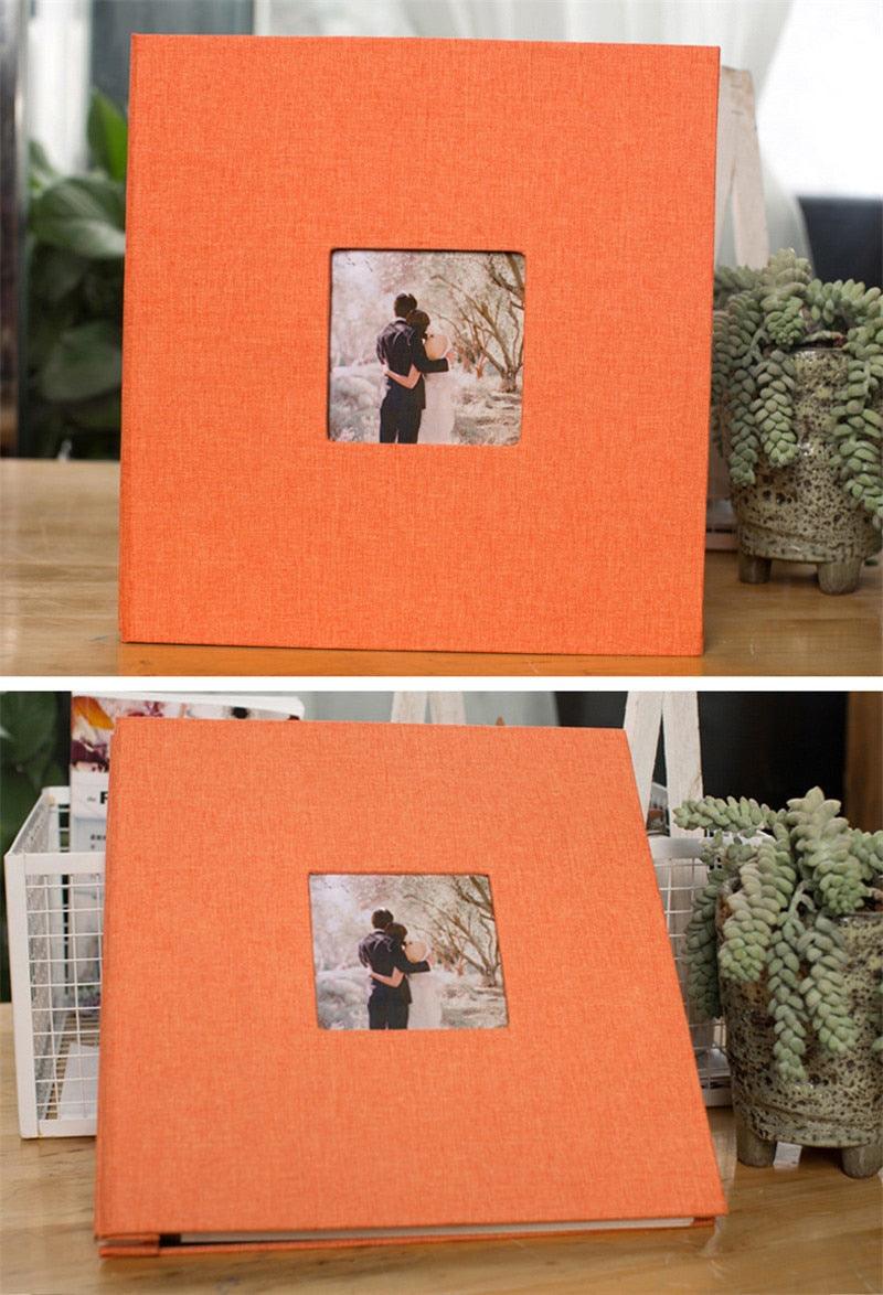 16 inch Linen DIY Photo Album Lovers Birthday Gift Wedding Photos Baby Photo Album Scrapbook DIY Photo Albums Family Scrapbook Albums Family Anniversary Gift For Couple