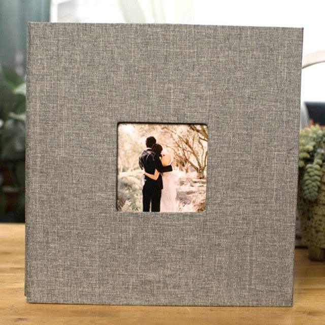 16 inch Linen DIY Photo Album Lovers Birthday Gift Wedding Photos Baby Photo Album Scrapbook DIY Photo Albums Family Scrapbook Albums Family Anniversary Gift For Couple